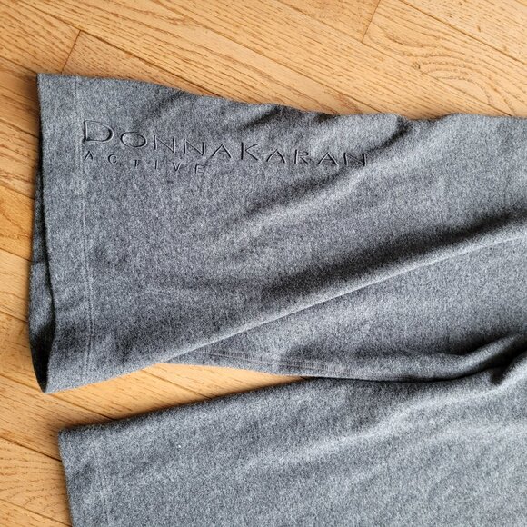 Donna Karan High Waisted Wide Leg Cropped Sweatpants L - Picture 5 of 15